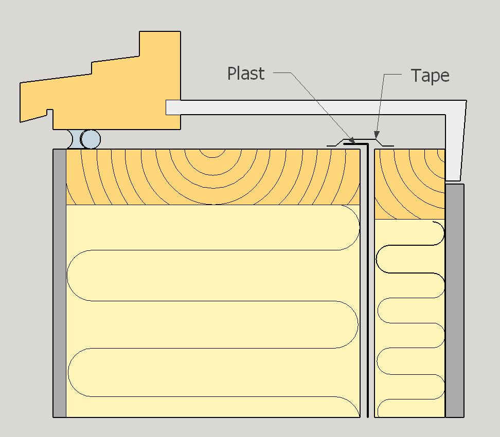 Smygplate WS1 montering notespor fra Deco Systems