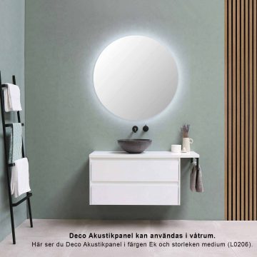 Deco Akustikpanel Ek, L0206 - Våtrum